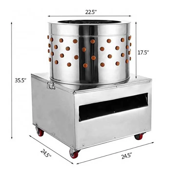 Auto Stainless Chicken Plucker Machine For Poultry Defeather Plucking