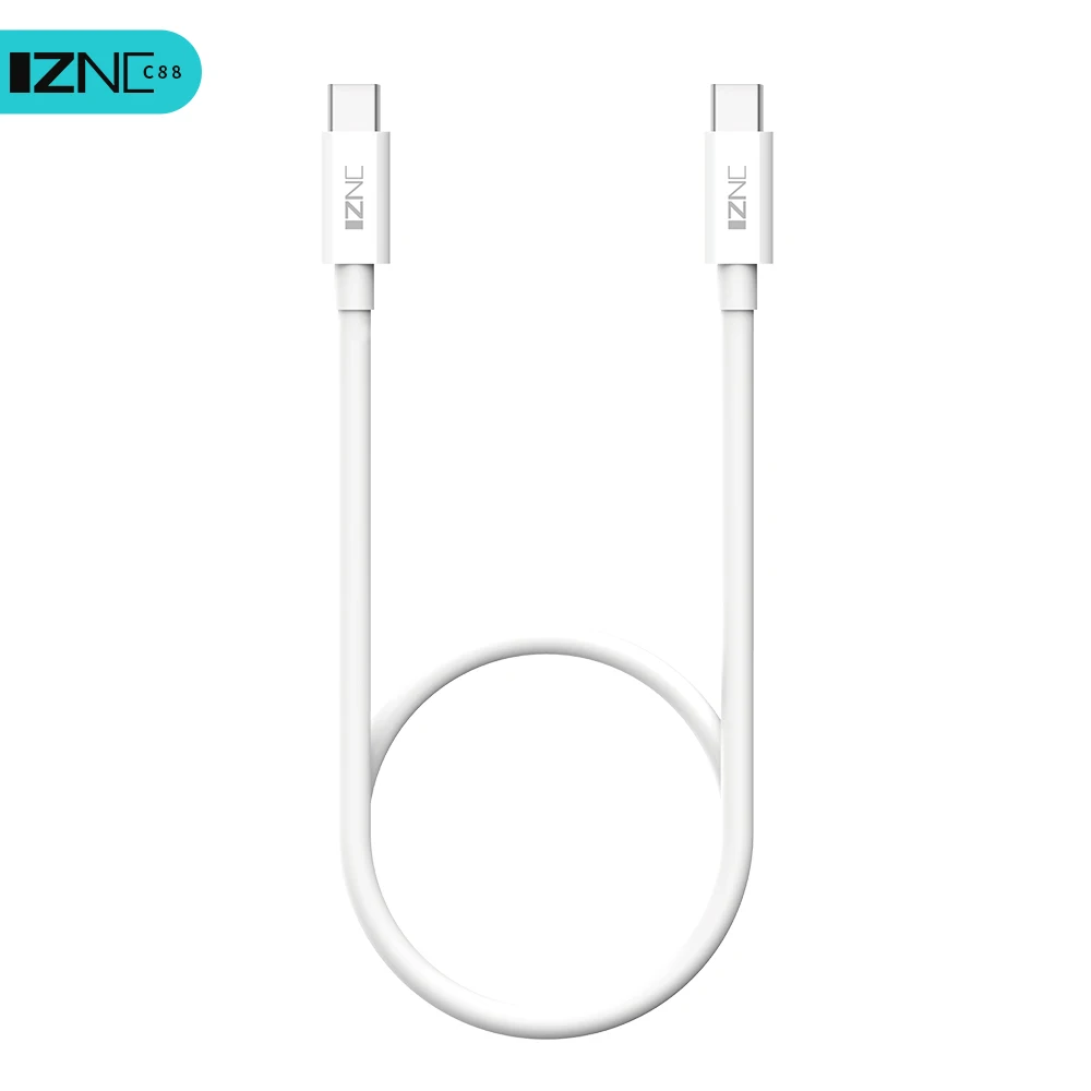 
Производитель зарядного кабеля IZNC TPE 5A Type C к Type C, кабель для быстрой зарядки и синхронизации данных для iPhone, Samsung, Xiaomi, Huawei 