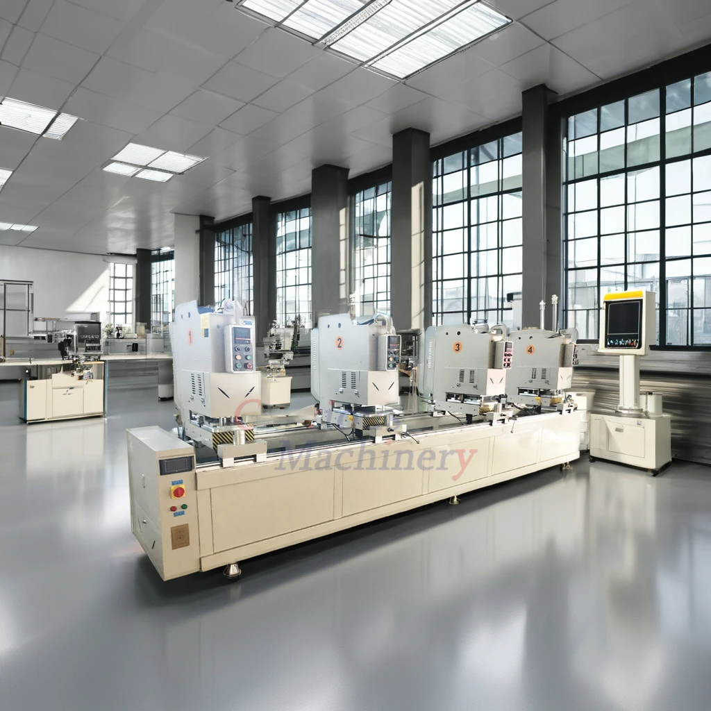 One Head UPVC Profiles Seamless High Precision Two Plastic Plc Control Single Side Welding Machine