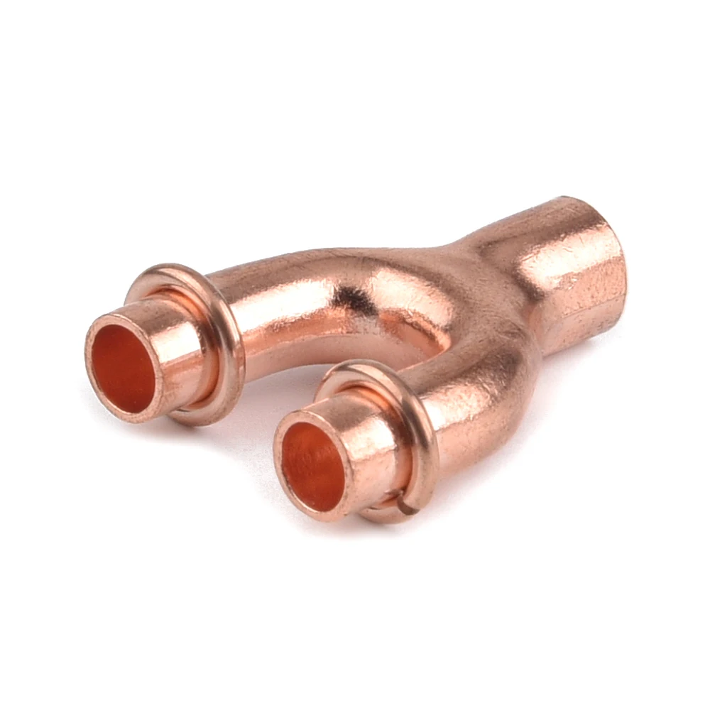Special Y-TYPE Air Conditioner 3 way copper elbow pipe fittings