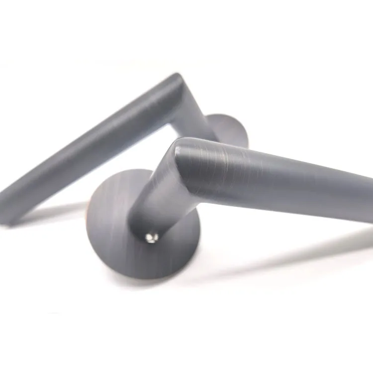 Luxurious Door Handle High Quality Thinner Cover Black Door Handle Right Angle Stainless Steel Door Lever Handle