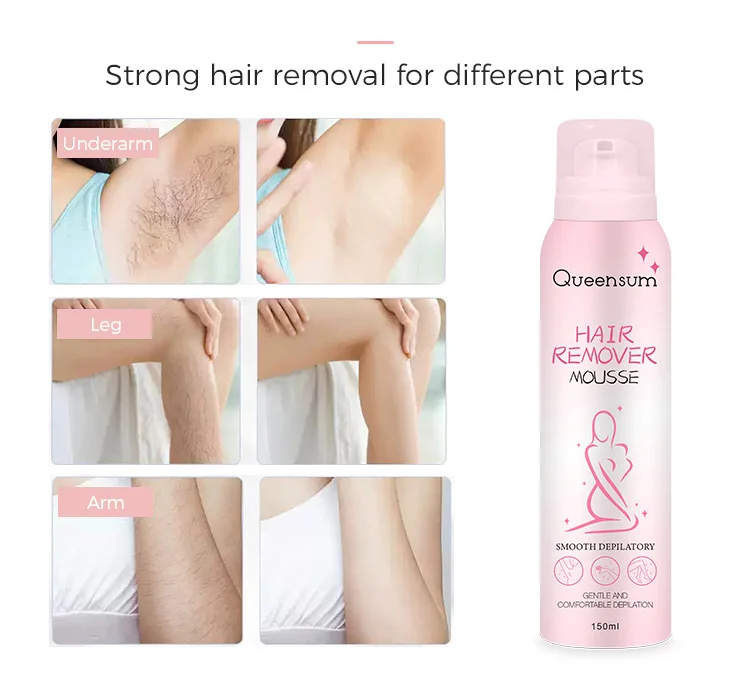 Free samples natural under cover hair removal spray permanent instant hair removing spray