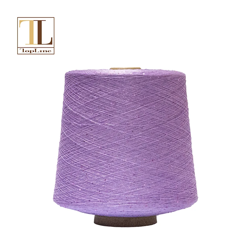 Topline hot cotton sequin yarn bulk  on line for clothing line