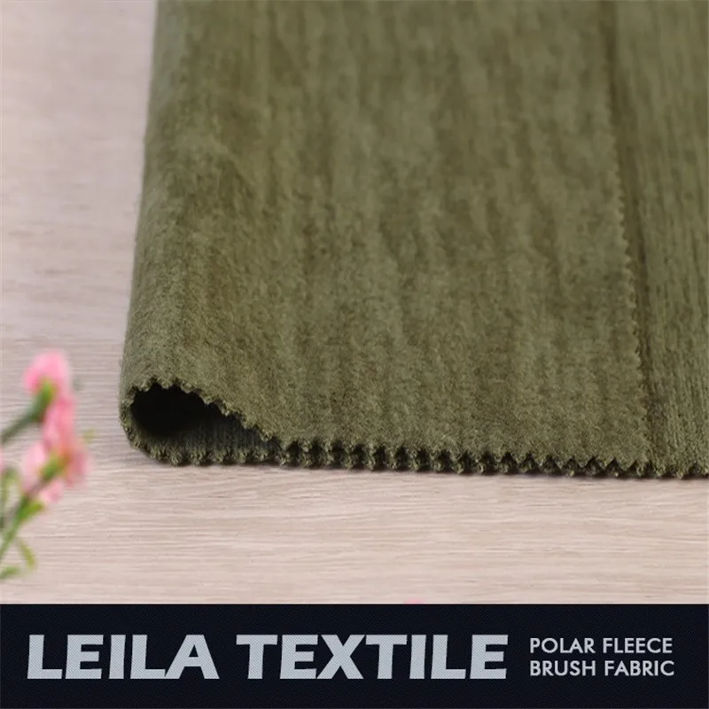 shaoxing factory supply 100% polyester sweater fleece cationic melange polar fleecce fabric