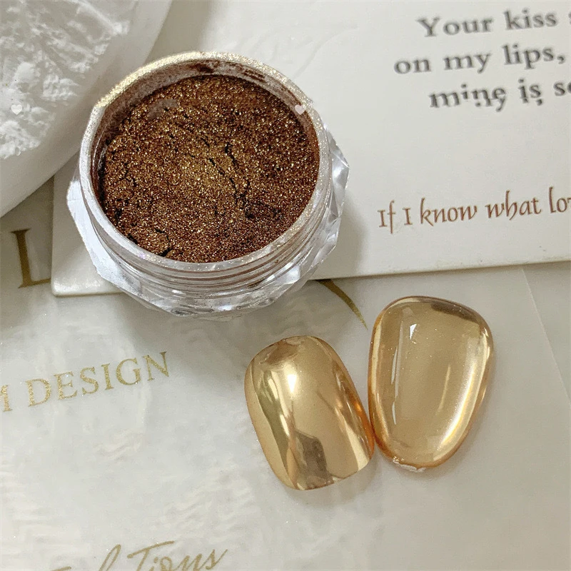 Manicure Super Flash Rich in Pigment Sparkling Mirror Effect Nails Shining Summer Nail Art Styles Powder Metal