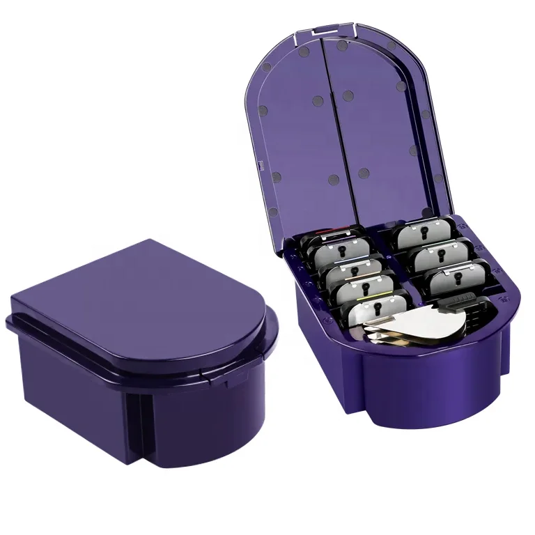 OEM A5 Snap Comb Set 9 Sizes Colorful Attachment Clipper Guard with 3mm-32mm Metal Blades for Pet Grooming and Barber Use