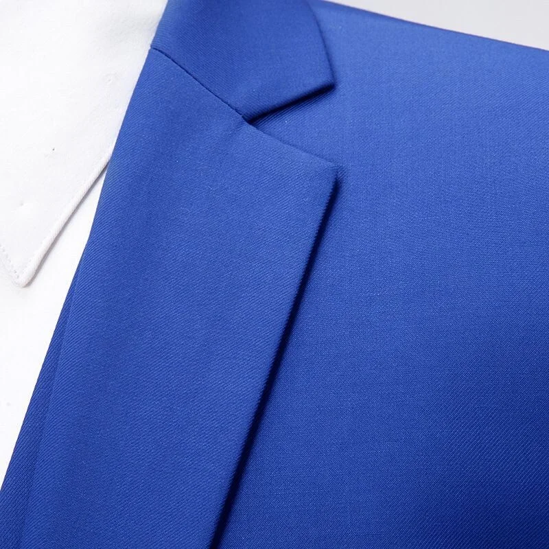 High Quality MTM Made to Measure Custom Bespoke Handmade Man Suits Royal Blue Coat Pant Wedding Turkey Italy Men Suit