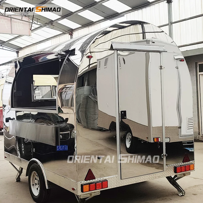 Customized Cheap Small Moving Hand Push Food Cart