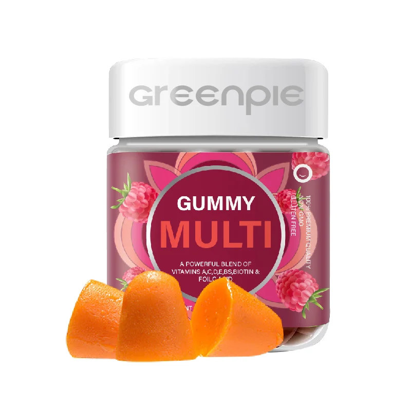 Greenpie Adults Multi Vitamin Gummy Multivitamins Flavor Essential Minerals Supplement Raspberry Daily Gummy Candy
