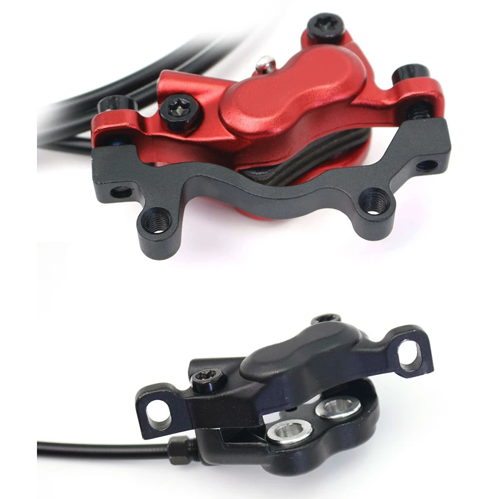 160mm 180mm Rotor Brake Caliper Hydraulic Disc Brake Forged Alloy Lever 4 Piston Oil Brake Kit Other Bicycle Parts