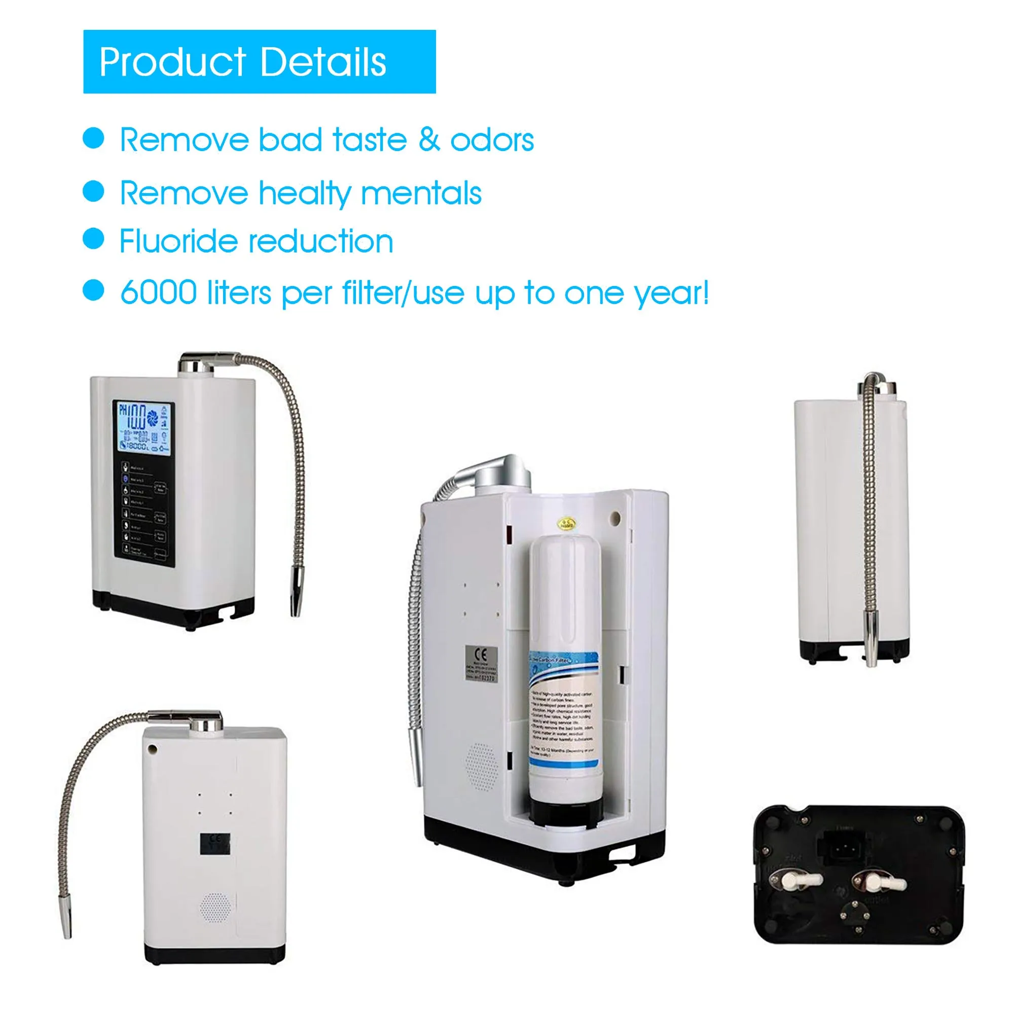 Multi-function Alkaline hydrogen Water Ionizer anti-oxidant ionized water machine hydrogen water generator machine