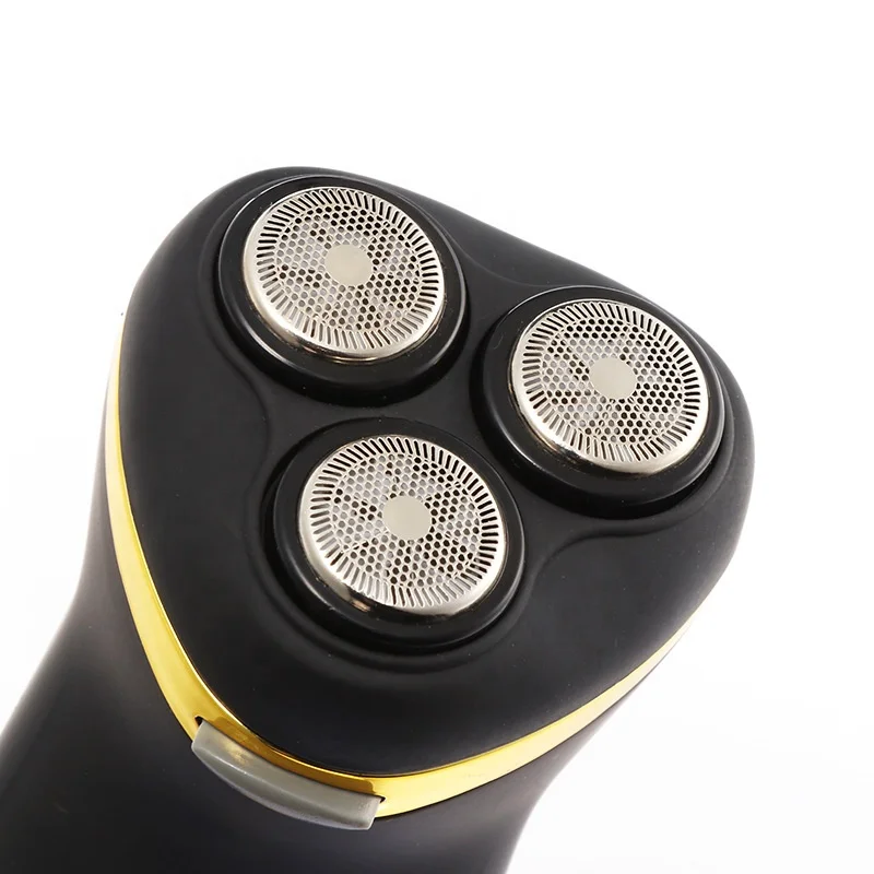 
Lingke ES178 Tuhao Gold Three-Blade Razor Electric Rechargeable Razo 