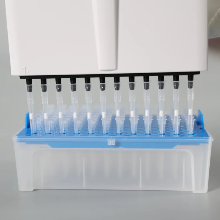 Adjustable Pipettor 12-Channel Multichannel Pipettes 5-50uL Variable Volume Micropipette for Lab School