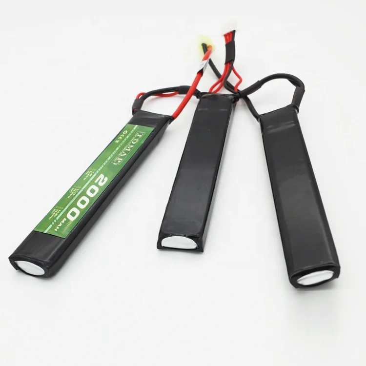 TOMAP High Rate Chargeable Model Gun RC Lipo Battery 11.1V 2000Mah 10C 20C