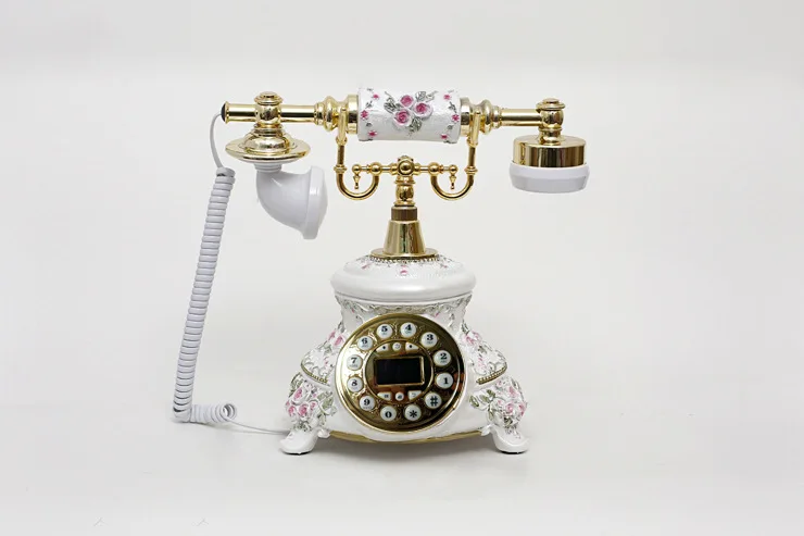 European Royal Luxury High Quality Antique Phones With Screen Wire Rotary Telephones