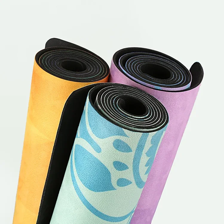 PU Natural Rubber Yoga Mat wholesale cheaper fashionable pretty High Quality Yoga Mat for Sports design