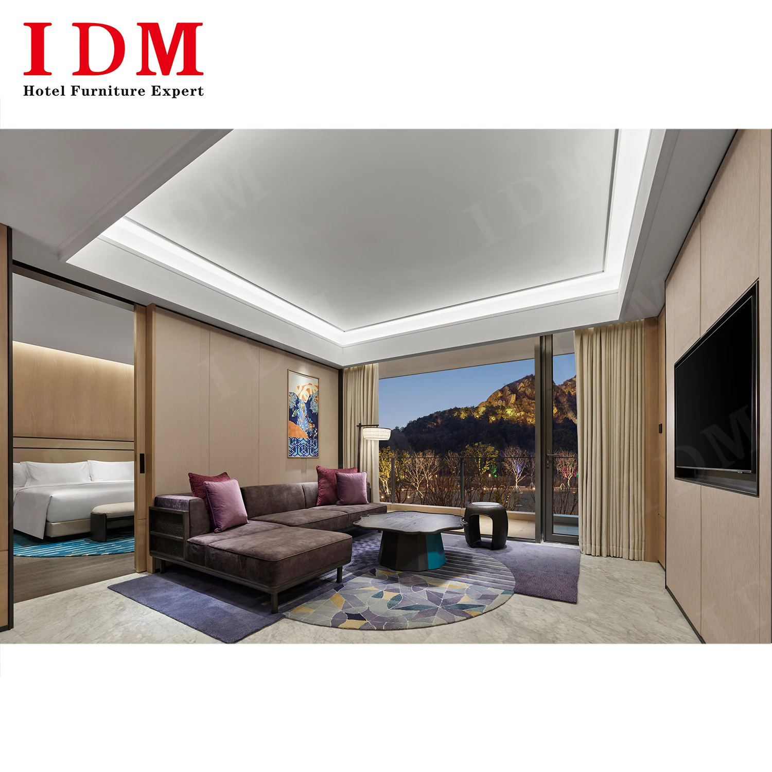 Modern hotel guest room furniture sets 5 star hotel furniture bed room bedroom set