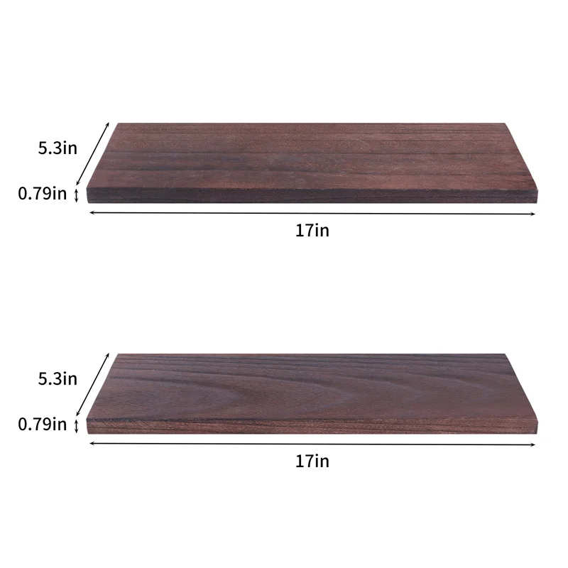 Rustic Wooden Floating Wall Shelves For Kitchen Living Room Industrial Wood Shelf with Iron Pipes Interior Decor Wall Storage