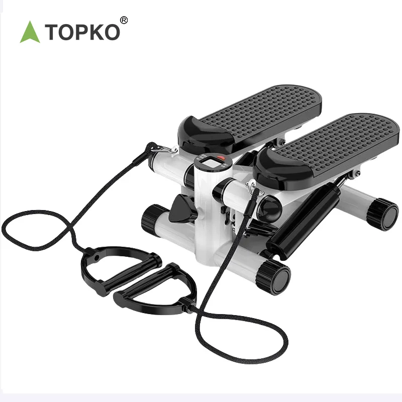 TOPKO popular home fitness aerobic mini stepper with elastic rope exercise machine