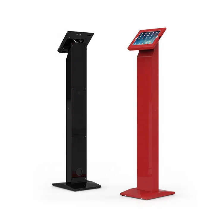 Exhibition Security Free standing Kiosk Display Stand Floor Tablet stand for iPad