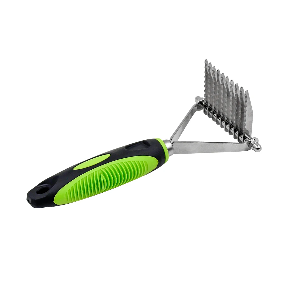 Pet Undercoat Rake Brush Long Teeth Blade Dog And Cat Grooming Comb