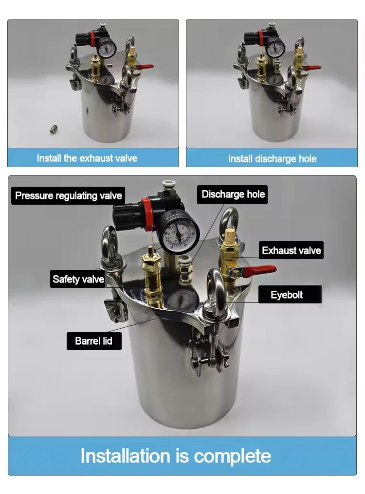 Резервуар под давлением из нержавеющей стали резервуар углеродистой распределительный для хранения составляет 2 л 5 10 опционально
