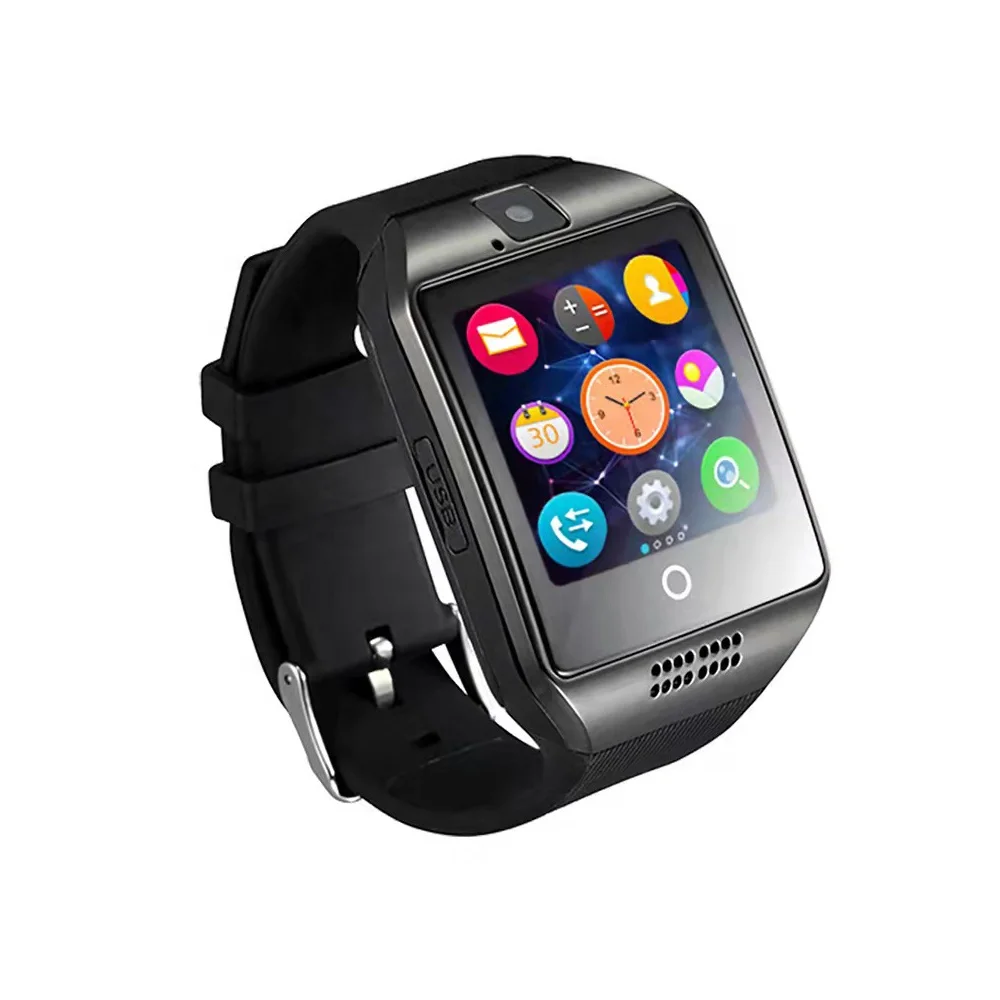 Горячая Распродажа Q18 4G Смарт-часы с Sim-картой камерой высококачественный изогнутый экран модные мужские часы смарт-телефон цифровые часы
