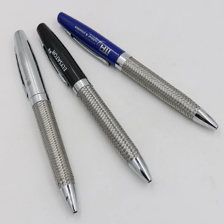 Promotional Ball Pen,Stainless Steel Wire Braid Metal Pen