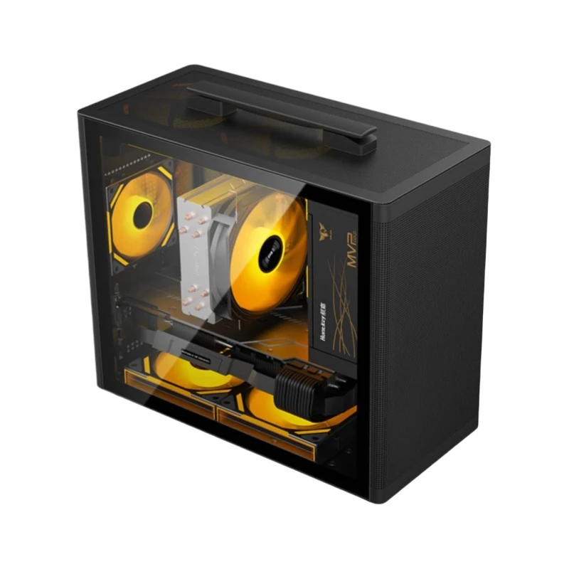 JNP популярное закаленное стекло Itx M-atx Корпус Шасси и башни для настольного компьютера Usb3.0