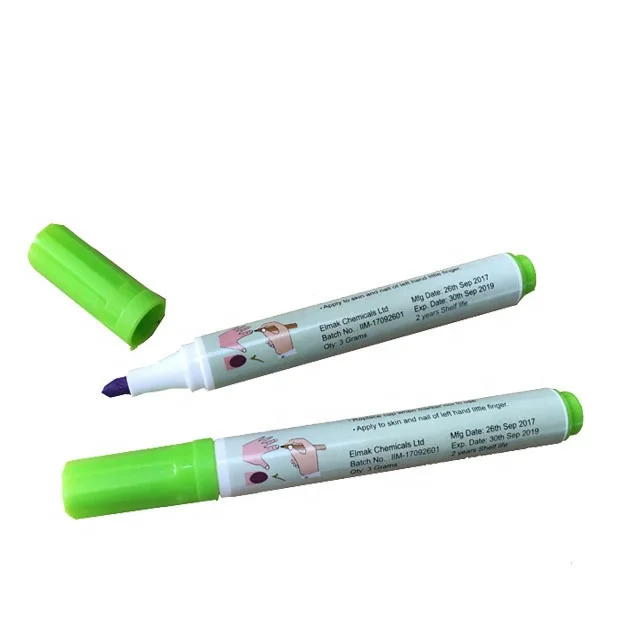 25% Silver Nitrate indelible marker pen for electoral