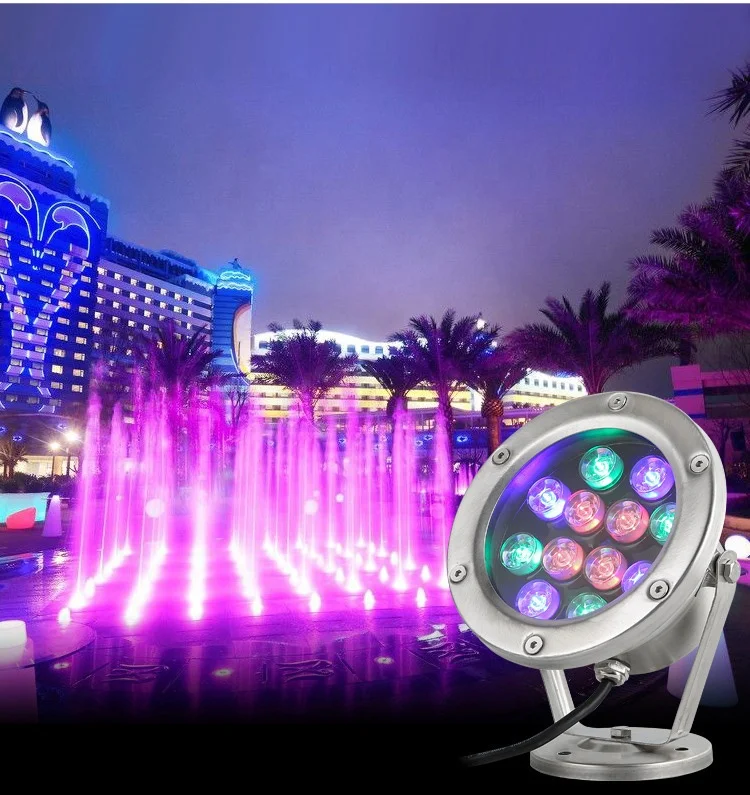 Underwater, pool, fish pond, fountain, waterproof, colorful spotlights, fish tank lights LED pool lights