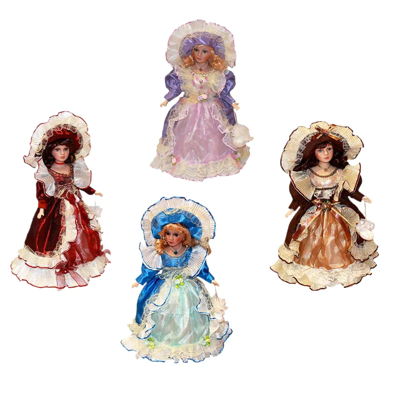 borun Victoria Ceramic Home decoration Gift Doll Toy doll - a hair