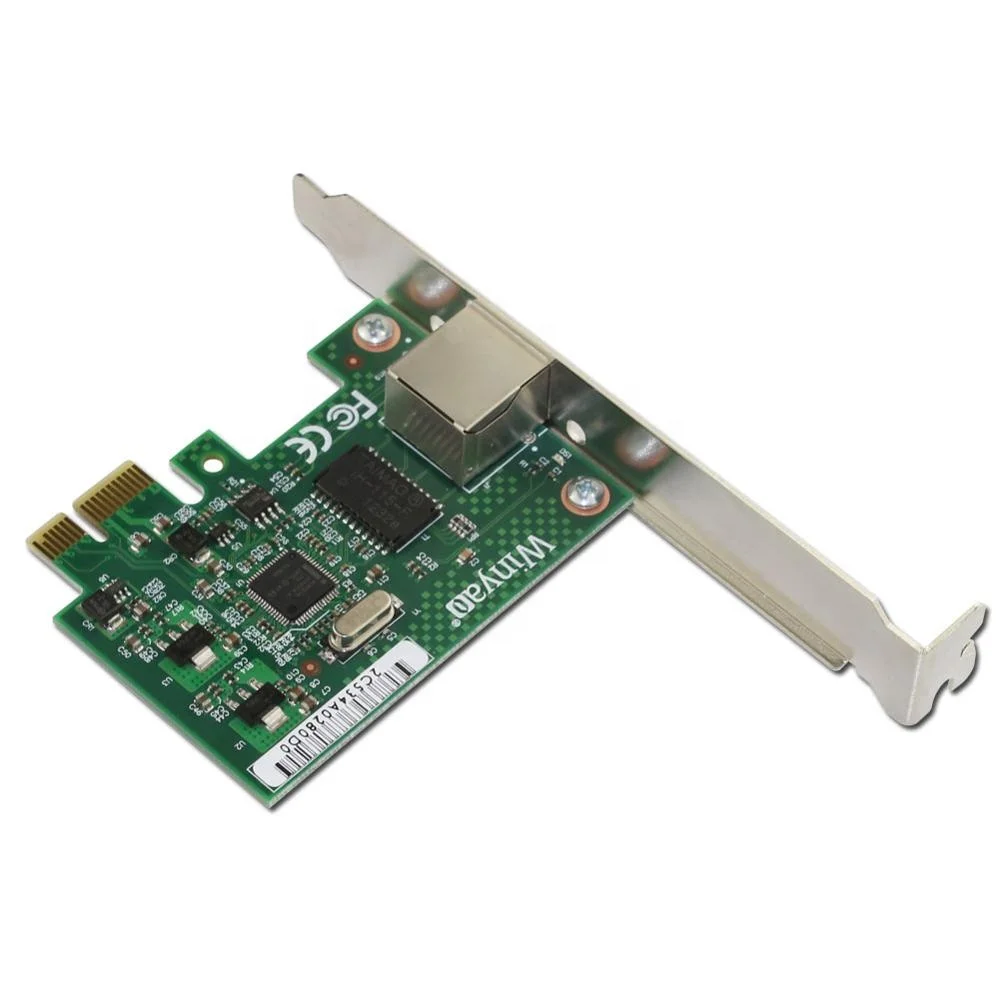  WY1000T1 PCI-E X1 10/100/1000M RJ45 Gigabit Ethernet Сетевая карта адаптер сервера Nic для чипа 82574L