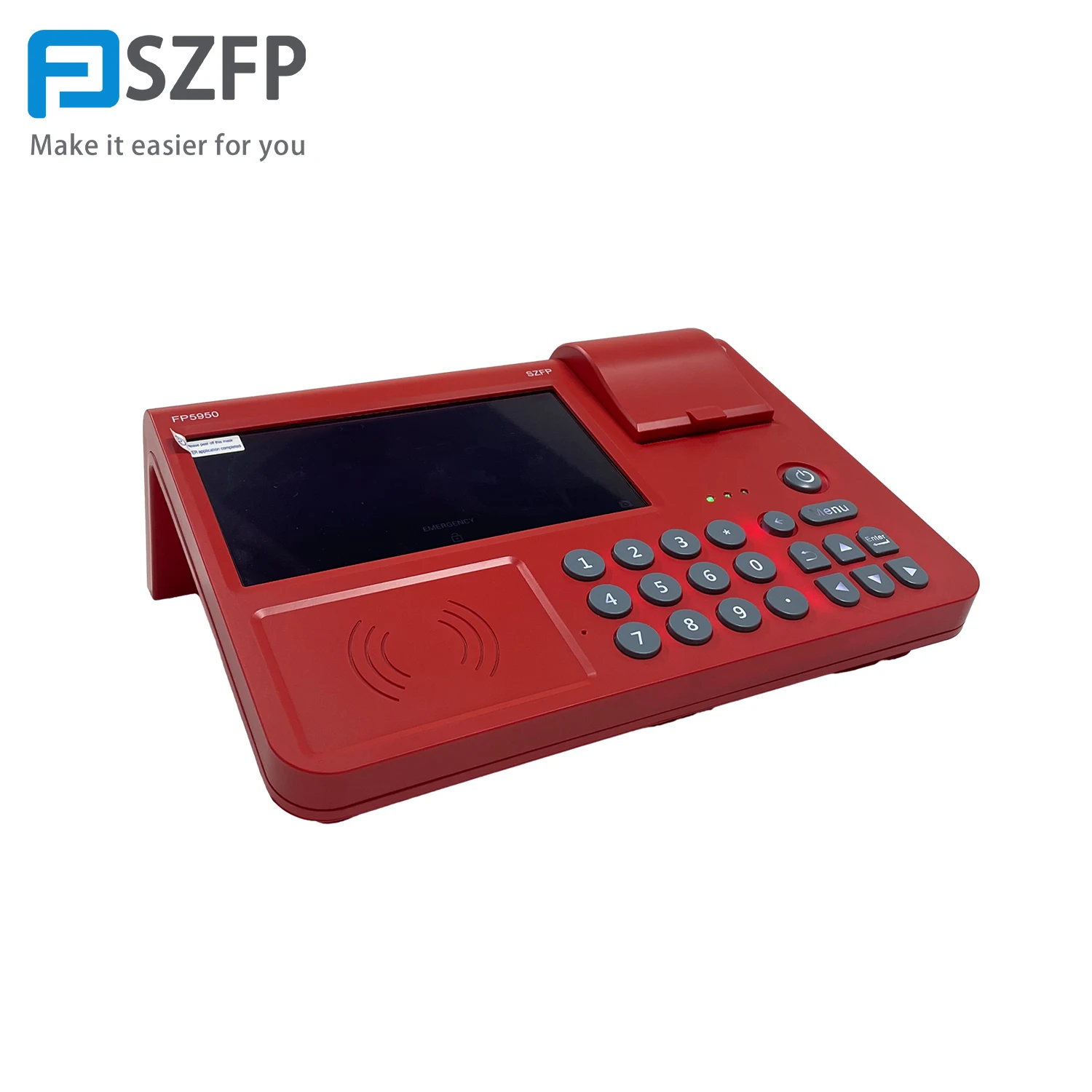 Большой Размер Android Pos машина FP5950 система 7 дюймов Цветная Поддержка печати и многоязычная