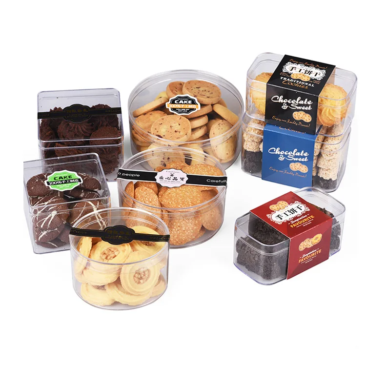 Transparent Plastic Rectangle Clear Ice Cream Candy Packaging Packing Candy Gift Box