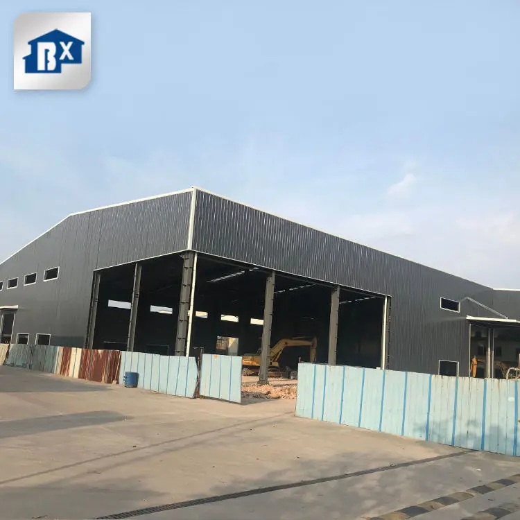 China Steel Structure Warehouse/Workshop/Office Manufacturer , Steel Structure Workshop For Flour Mill