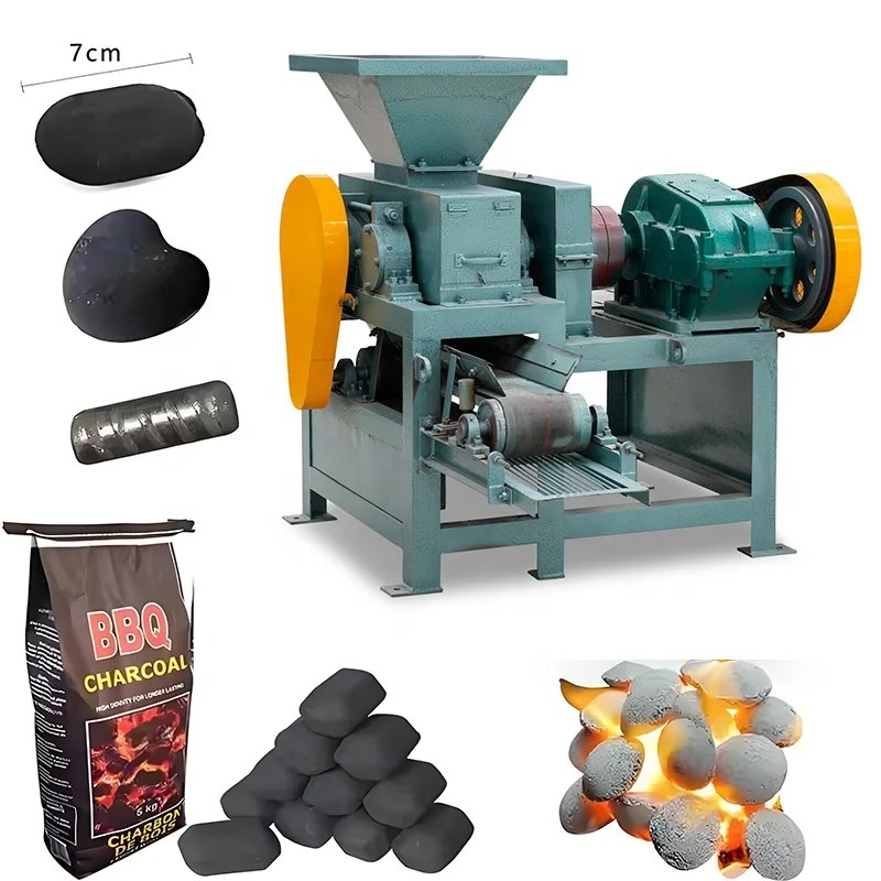 small portable lime lignite clay sludge ore charcoal briquette making machine price