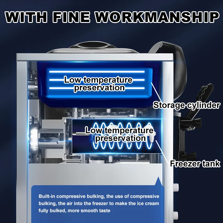 Commercial Coldsnap Taylor Frozen Yogurt Icecream Mixer Soft Serve Lcd Express Ice Cream Machine