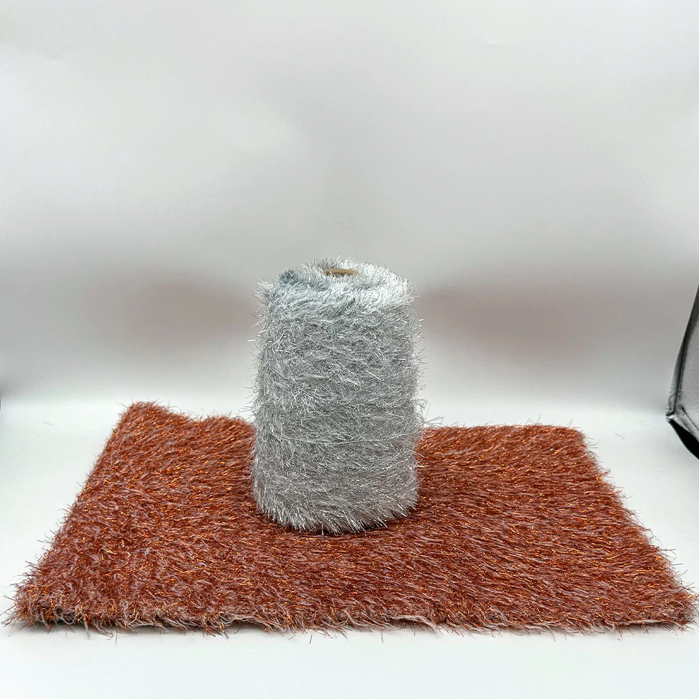 High quality 100% Nylon  Feather Yarn 4 cm hairy length Fancy Yarn High Quality for Knitting Wholesale