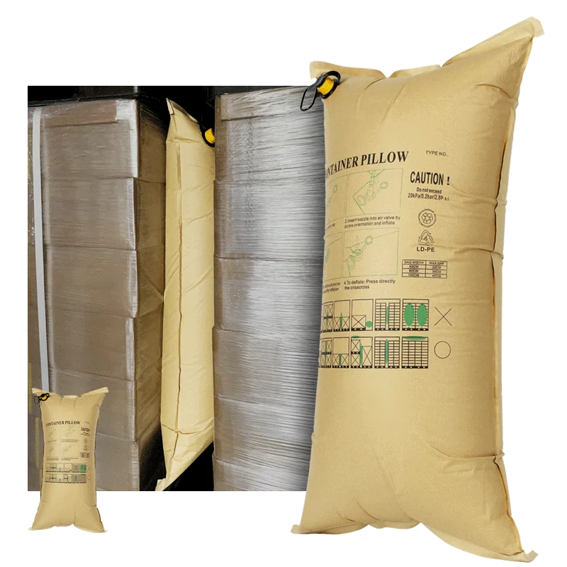 High Qualtity Inflatable Kraft Paper Container Air Dunnage Bag For Shipping Transportation Goods Protection