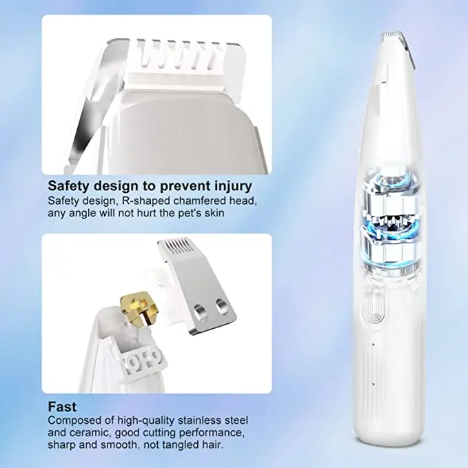 Electric Cat Dog Pet Hair Fur Remover Grooming Brush Comb Vacuum Cleaner Trimmer