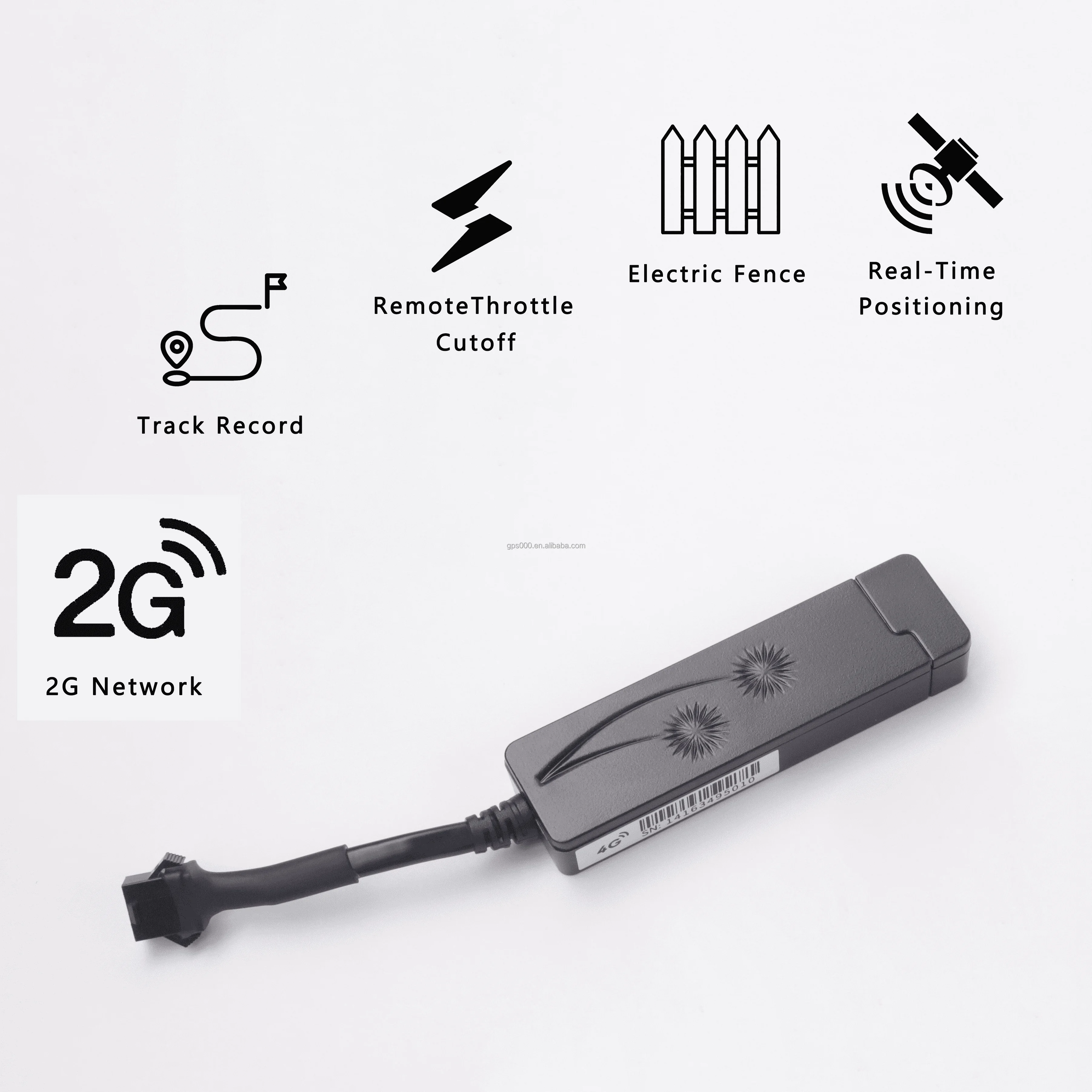 Support JT808 with free platform 2G Device ACC Detection Wired  Vehicle Car 203F GPS Tracker