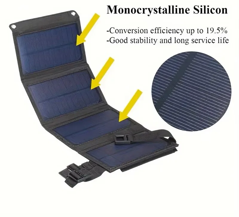 40W Portable Foldable Solar Panel for Charging Batteries and Power Station Rv Camping Equipment Charge Panneau Battery Panel
