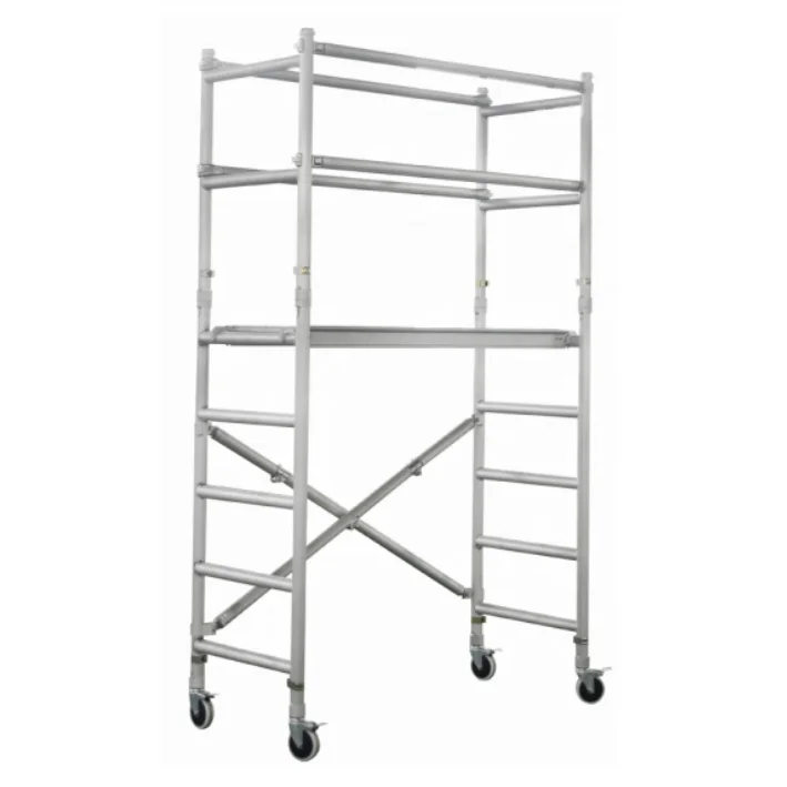 Popular light weight portable aluminum foldable ladders scaffoldings aluminium steel scaffoldings for manufacturers
