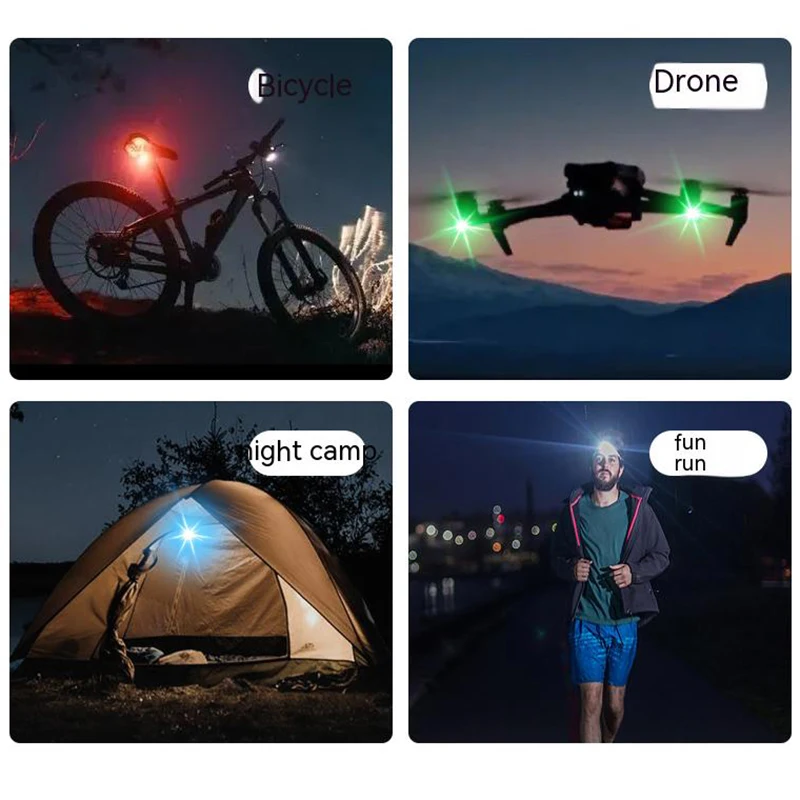 Paisible Paisible M3 Wireless RC Flash LED Strobe Light for Car Auto Motorcycle Bike Dron Scooter Anti-collision Warning Light