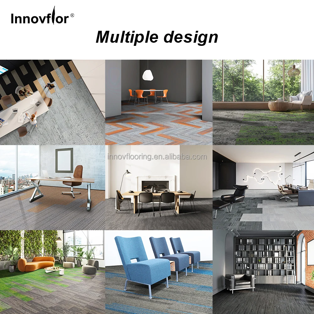 China Factory Carpet Supplier Machine Tufted PP Nylon Residential Carpet Tile