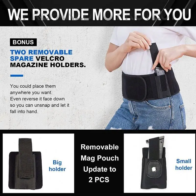 Concealed Carry Womens Waistband Neoprene Pistol Belly Band Gun Holster For Outdoor Sports