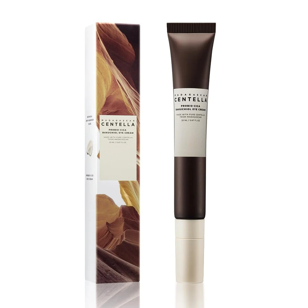 Madagascar Centella Eye Cream Retinol Bakuchiol 0.68 fl.oz (20ml) Anti-Aging Dark Circles Solution Vegan Natural Ingredients