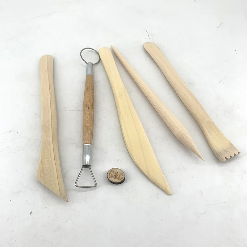 Лидер продаж детский инструмент для работы с глиной 5 предметов набор инструментов