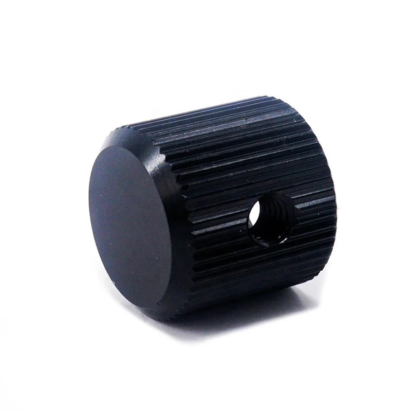 Aluminium Alloy Knurled Shaft Hole Volume Potentiometer Control Rotary Knob